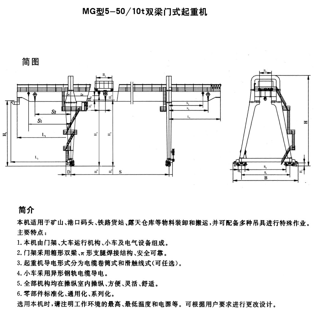 MG型通用門式起重機